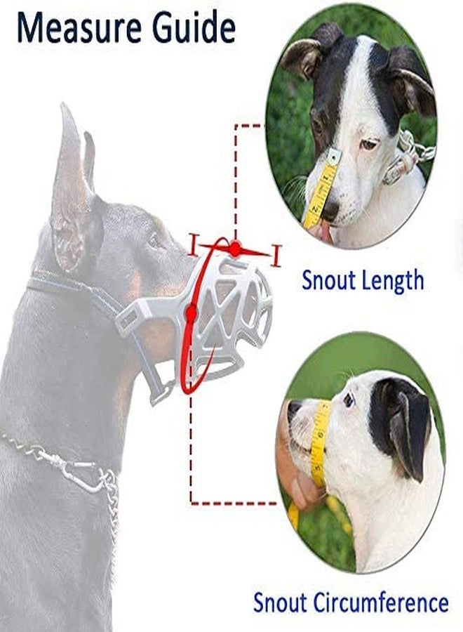 Pups&Pets كمامة قابلة للتعديل للكلاب من Pups&Pets مع غطاء للفم - مناسبة للكلاب من فصيلة الدانماركي العظيم/سانت برنارد/روت وايلر (كبيرة، قد يختلف اللون) - Image 5